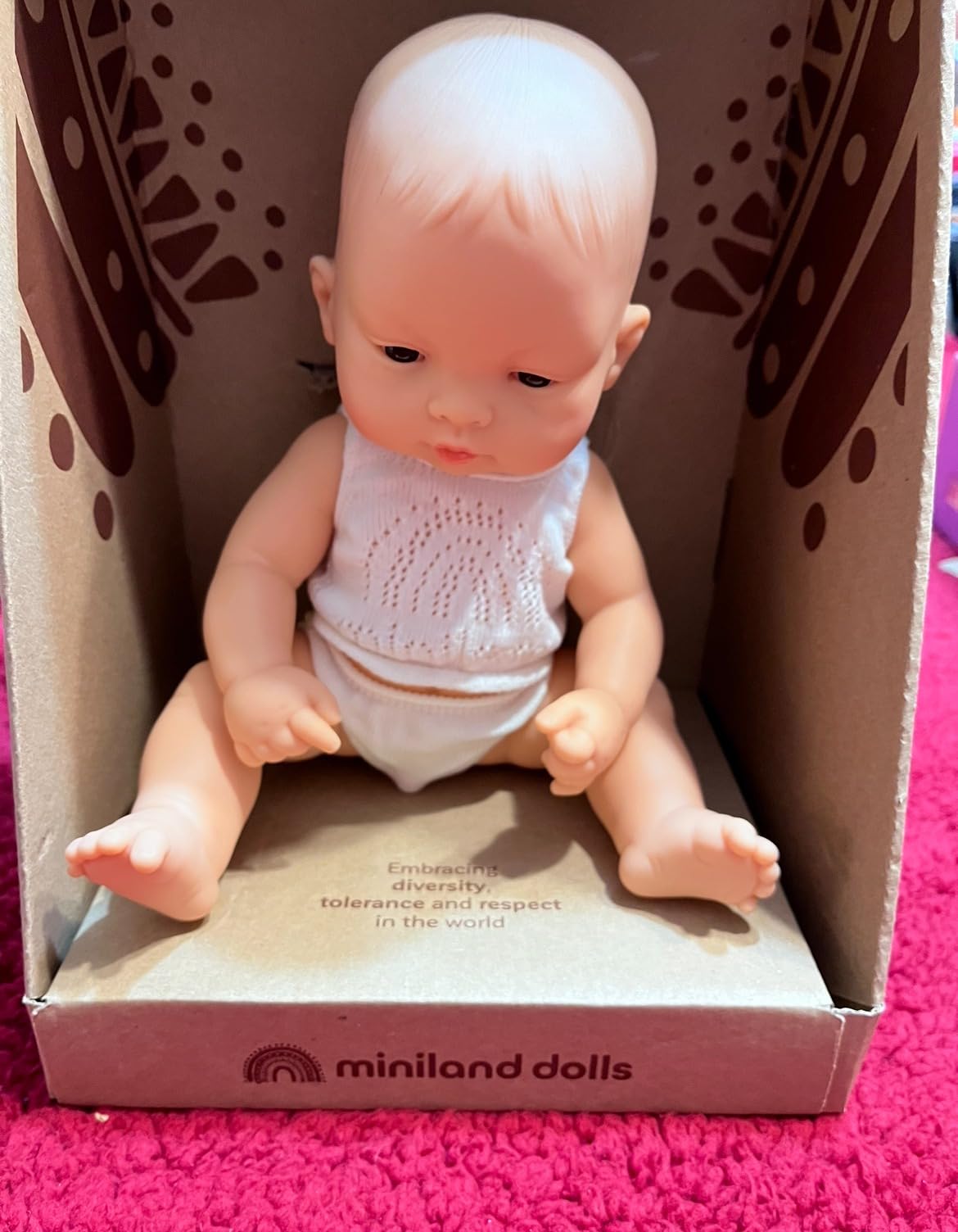 Miniland Bambola Asiatico 31355 vinile 32 cm bambino