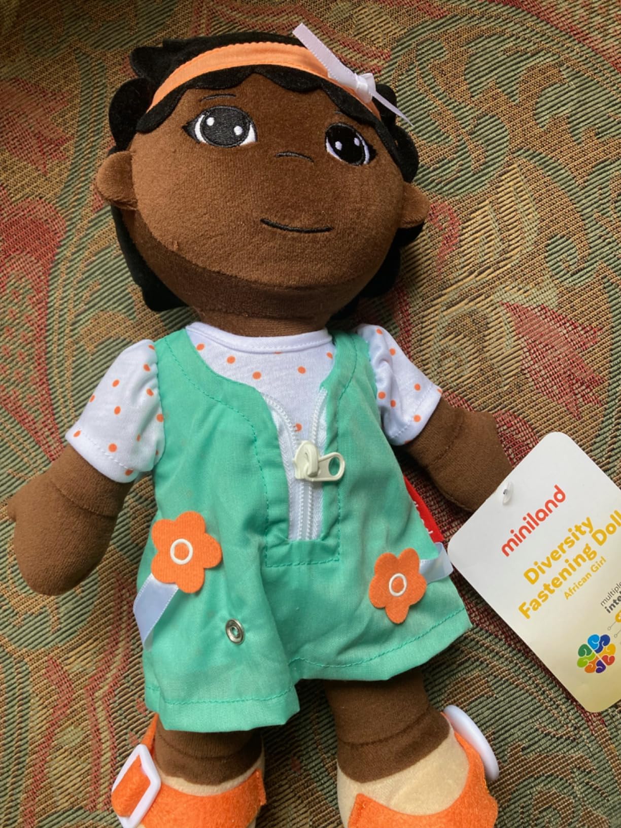Miniland Bambole Bambola Ragazza Africana 40 cm da Vestire