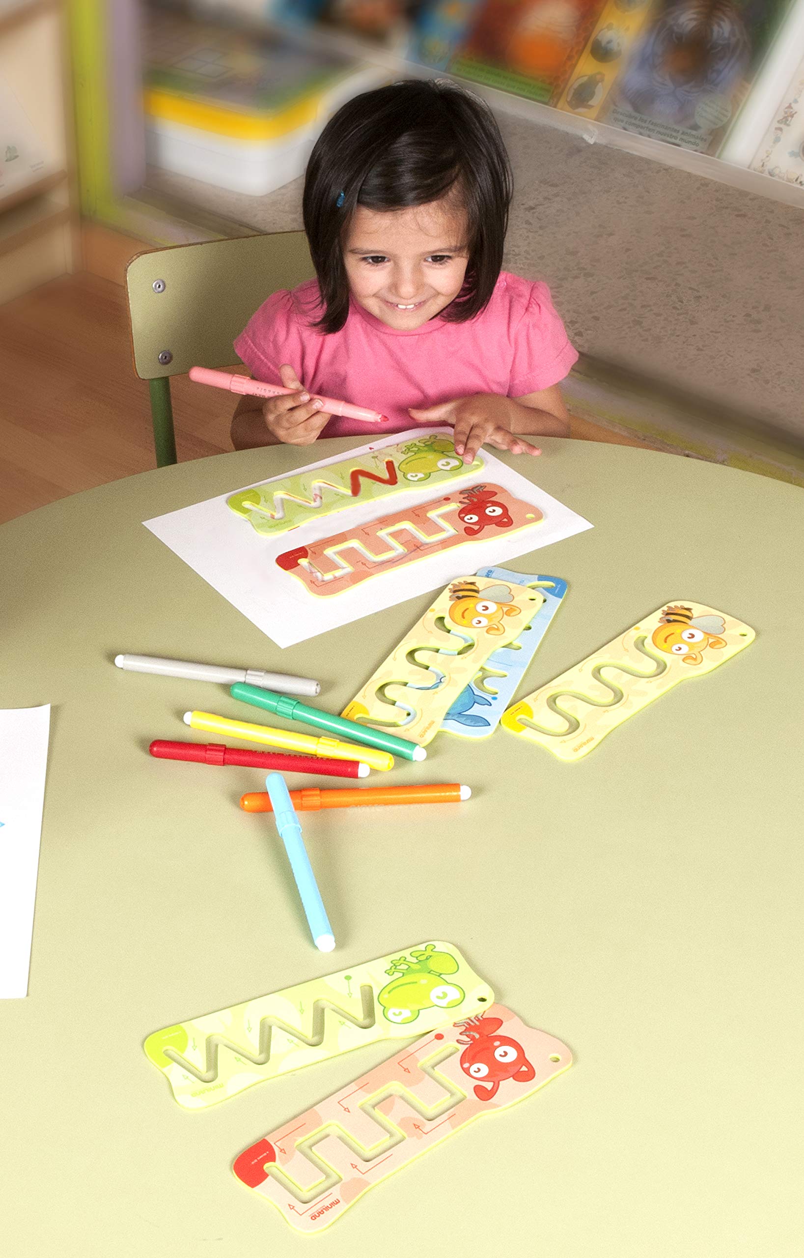 Miniland Basics Patterns stencil pre-scrittura 4 pezzi dai 2 anni