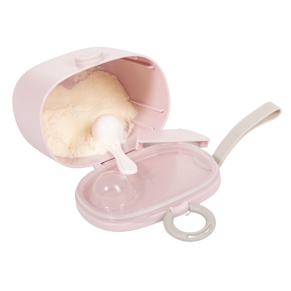 BoJungle Nomadic Powder Box Dosatore Latte Rosa Cucchiaio
