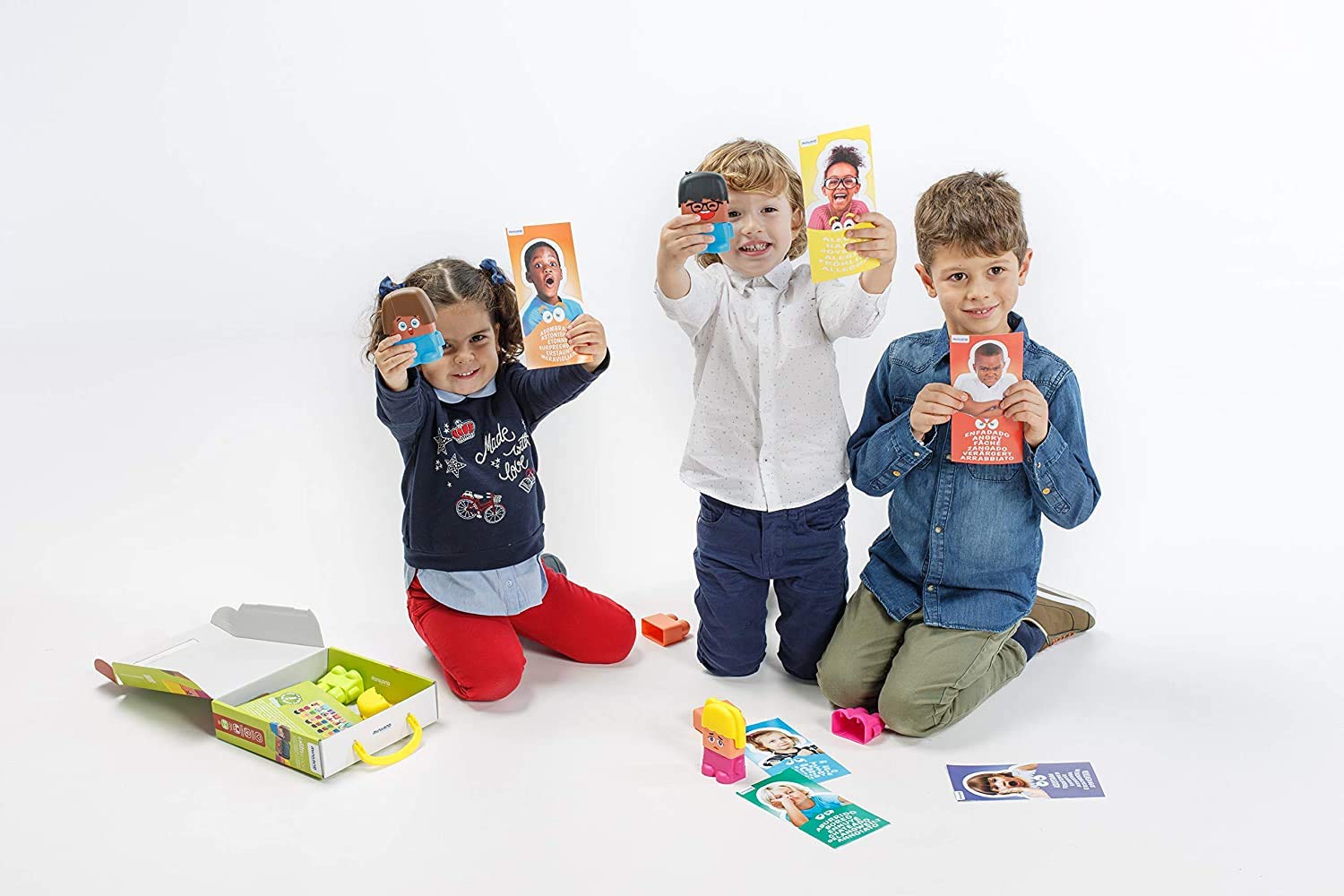 Miniland Emotiblocks gioco emozioni 6 personaggi 2-6 anni