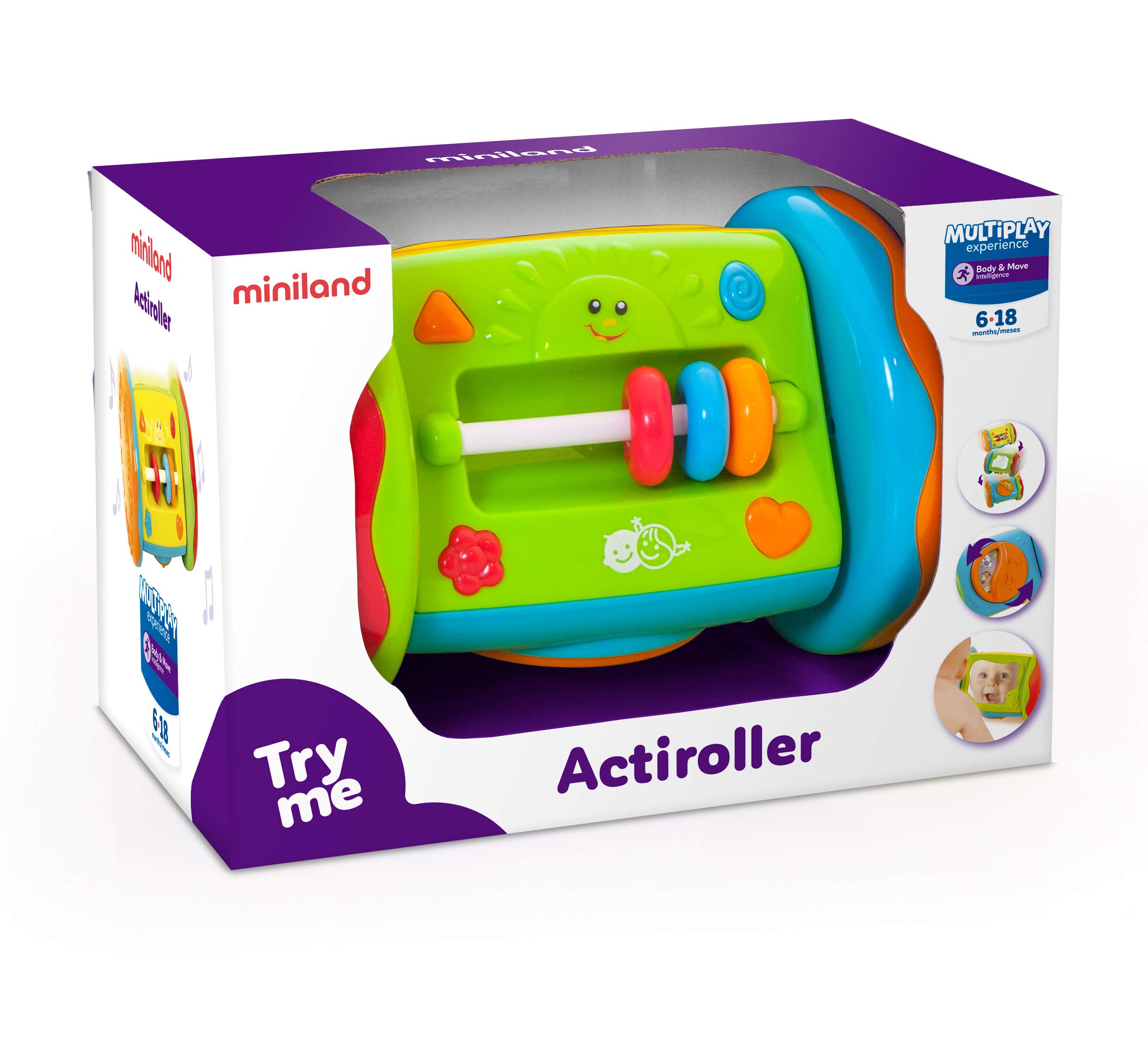 Miniland Actiroller 97272 rullo attività musicale 19 cm