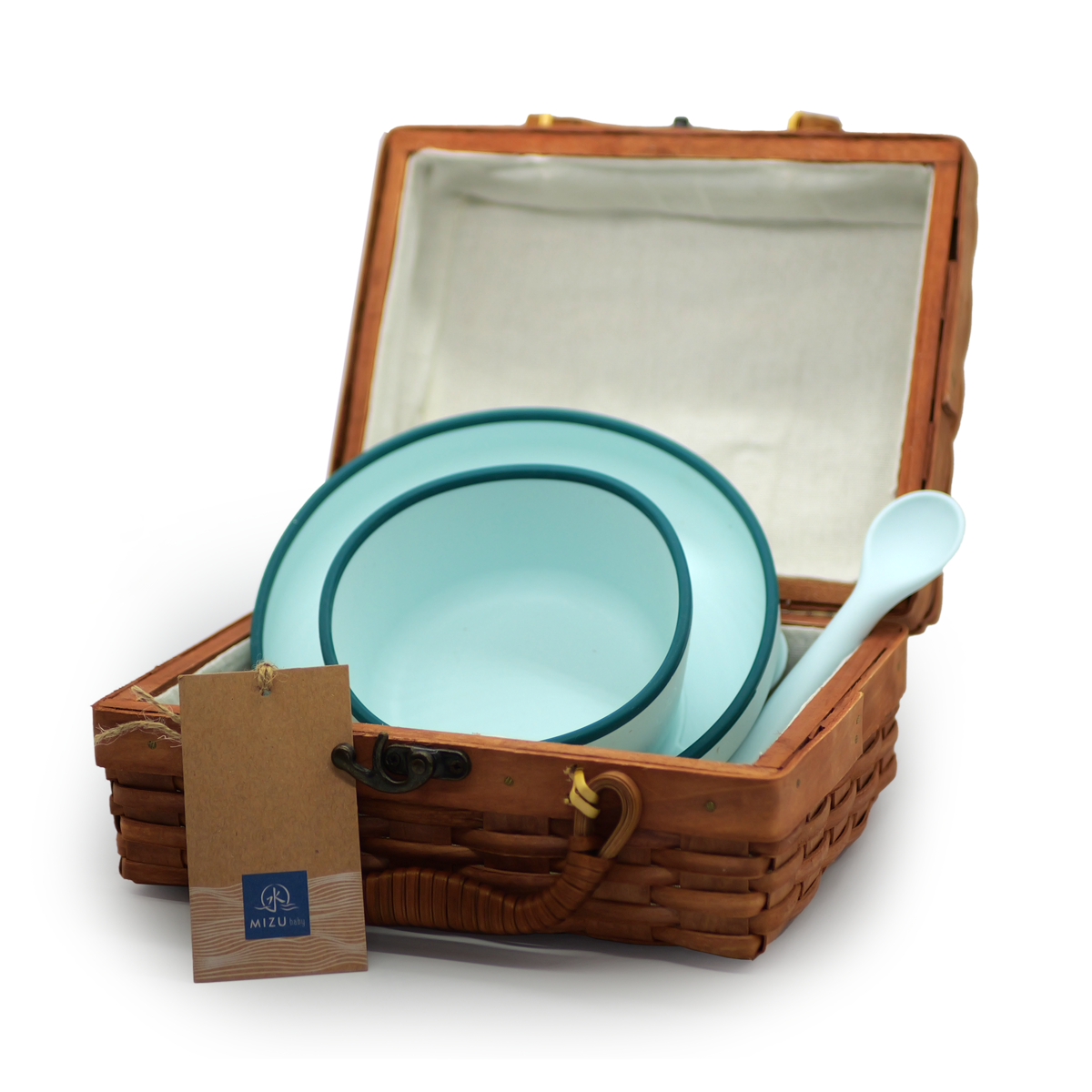 Mizu Baby Taiki Set Pappa Silicone Ventosa con Legno
