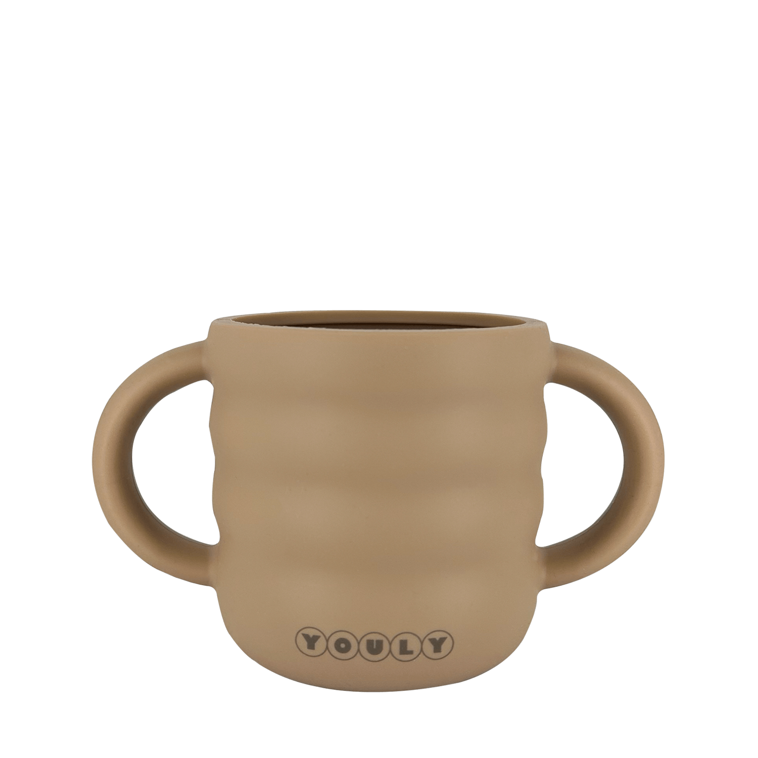 Youly Bubble Tazza Cannuccia silicone taupe presa facile
