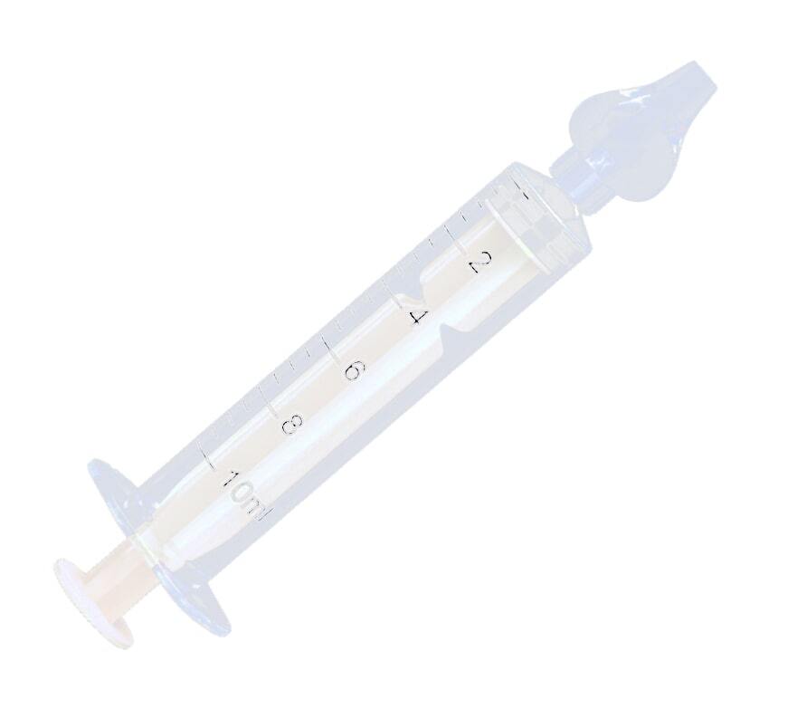 BoJungle irrigatore nasale siringa 10 ml silicone 2 pezzi
