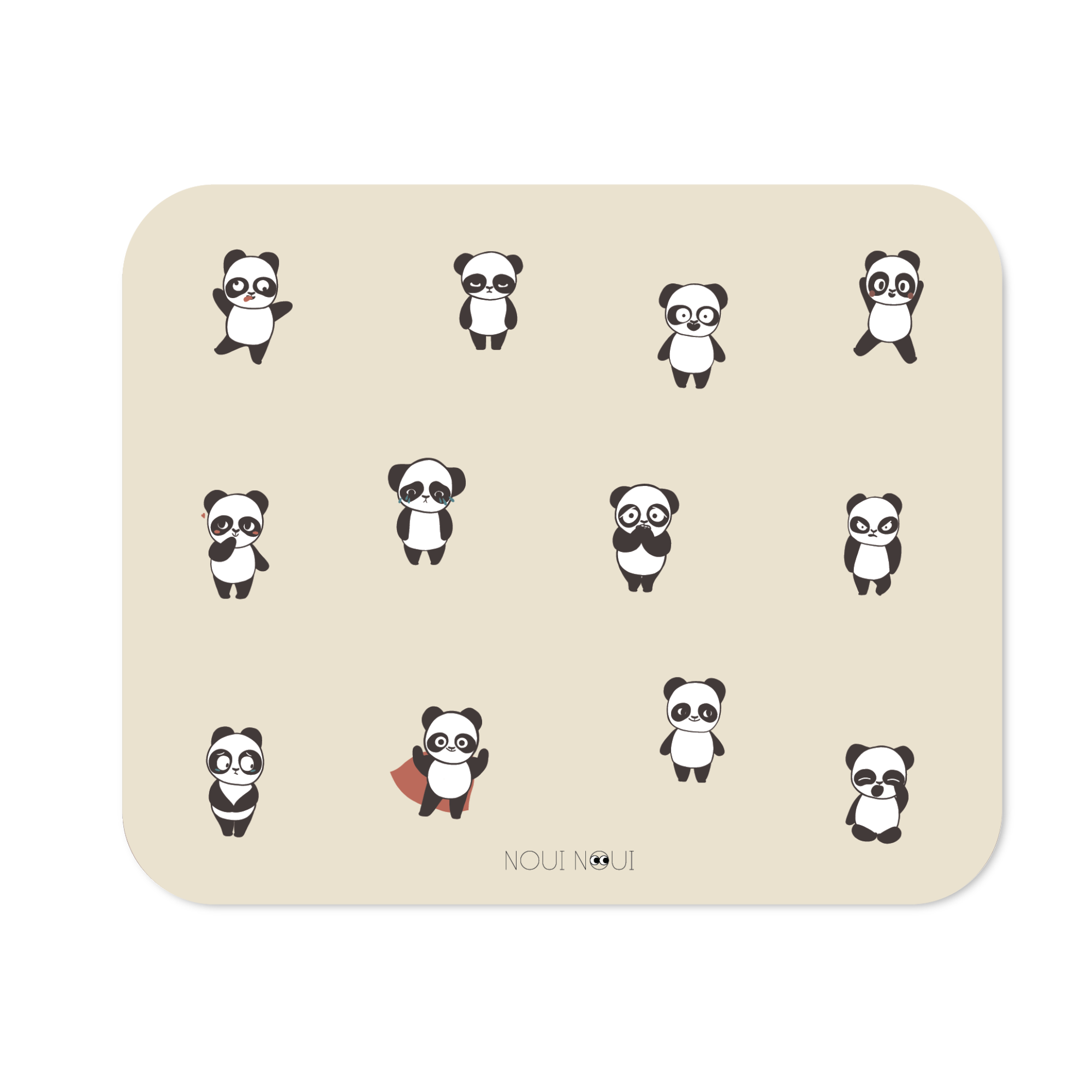 Noui Noui XL Placemats tovaglietta Panda Mood 55x45 cm