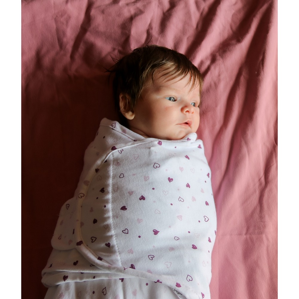 BoJungle Sleep B-Wrap Lovely Hearts fascia cotone Small