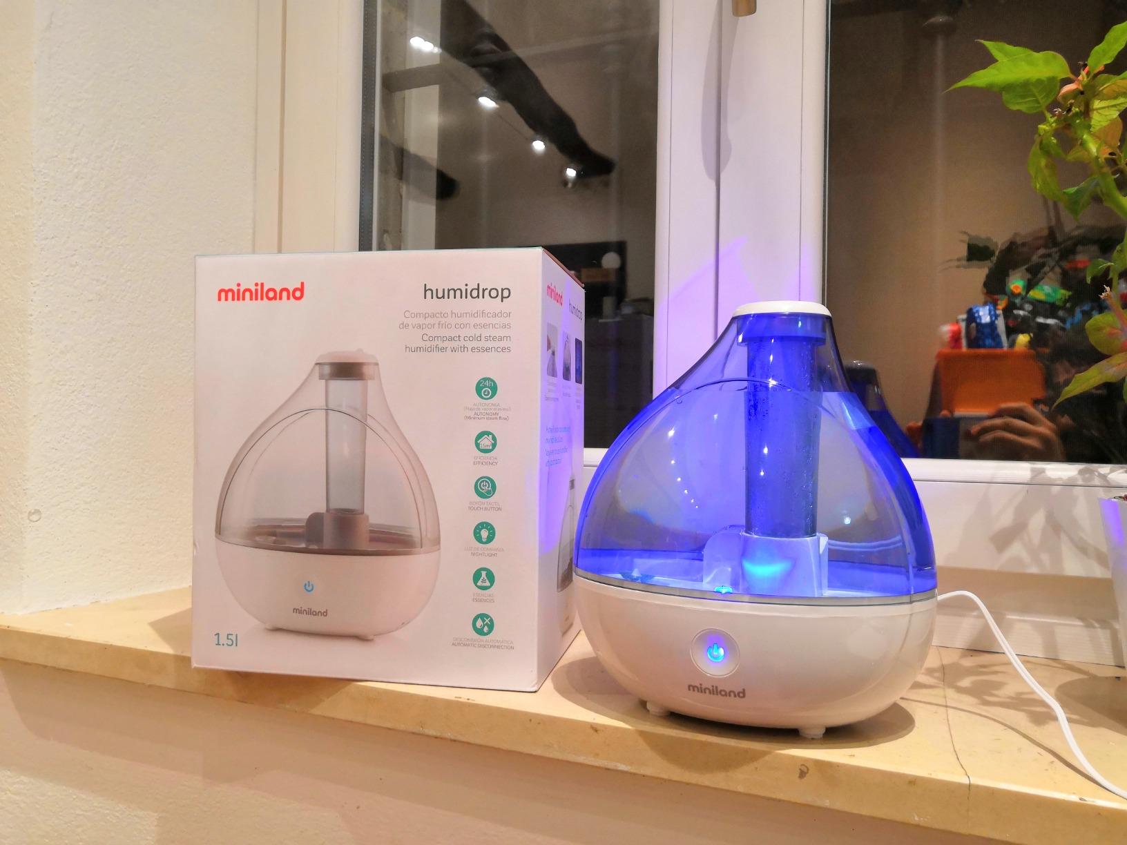 Miniland Humidrop 89173 umidificatore ultrasuoni bianco a essenze