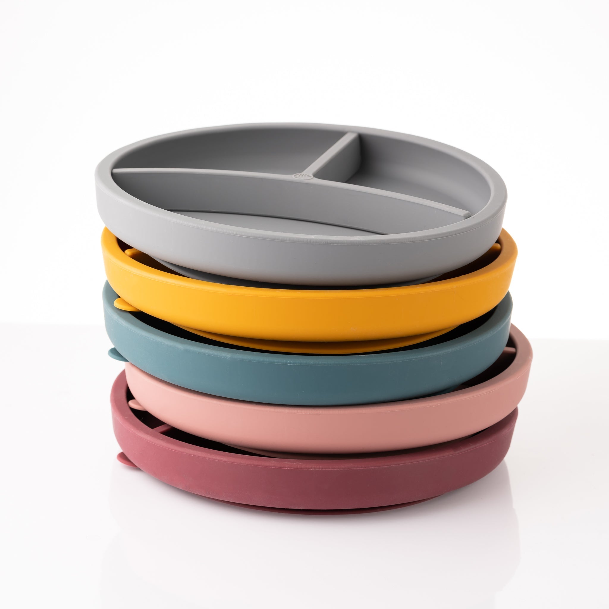 Eco Rascals Silicone Divider Plate piatto silicone senape