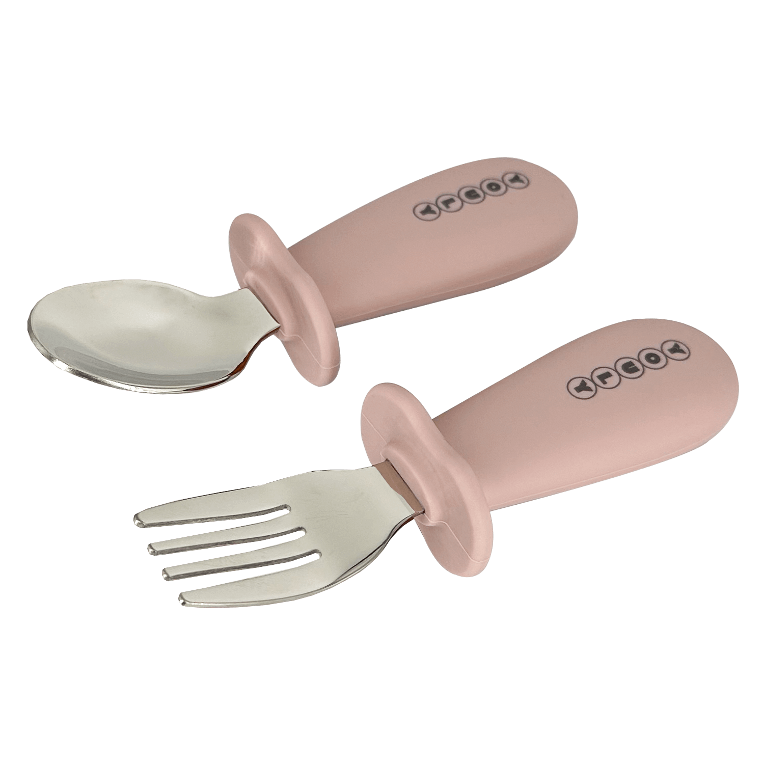 Youly Kinderbestek Set Posate bimbo rosa acciaio