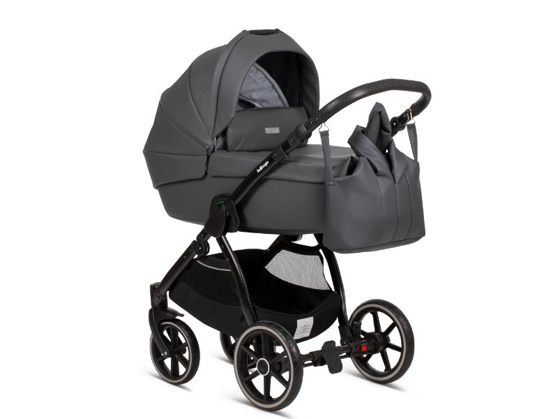 Bo Jungle Outdoor B-Shadow passeggino trio Shadow Grey pelle PU