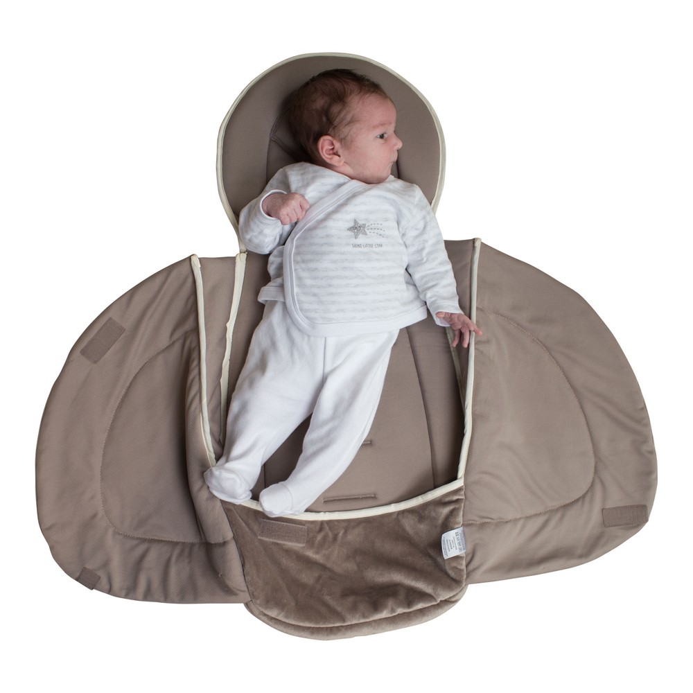 BoJungle Outdoor B-Comfort Nest riduttore passeggino Taupe reversibile