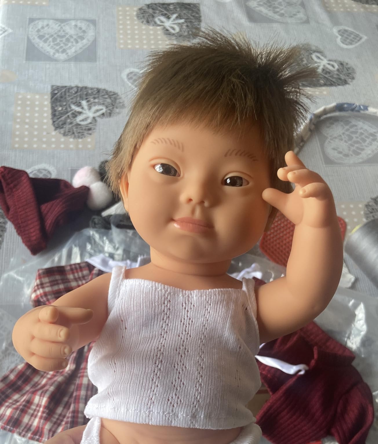 Miniland bambola sindrome di Down 38 cm vinile