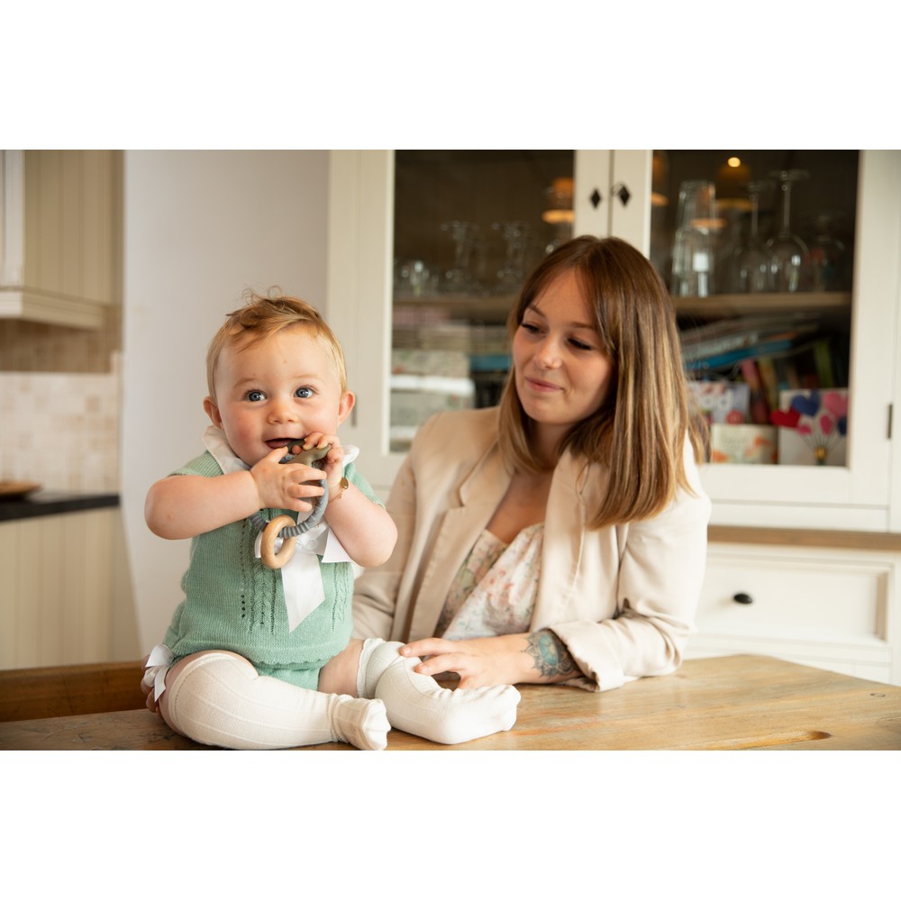 BoJungle Playtime Rattle Rings Sonaglio Elefante Blu