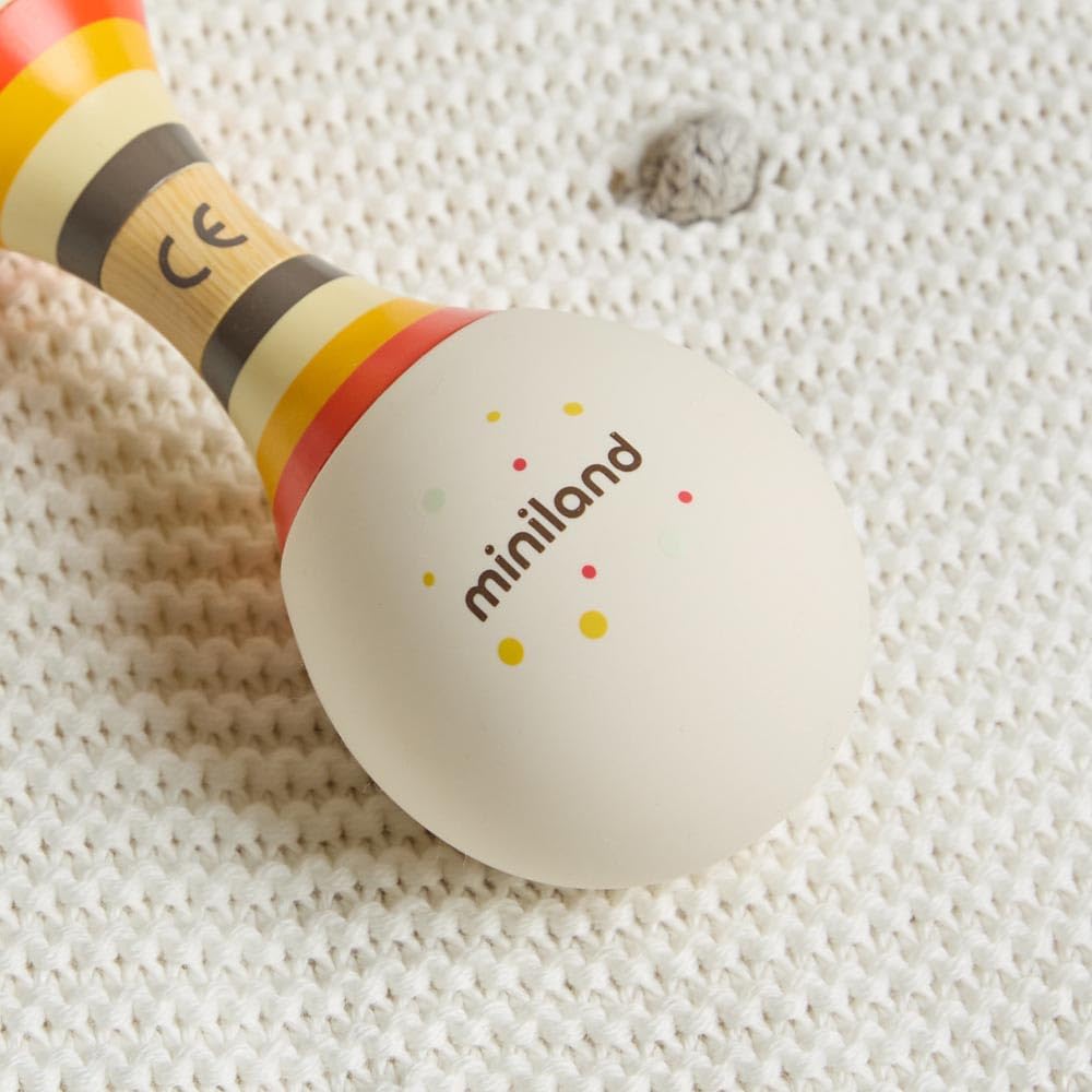 Miniland Soft Duo Rattle sonaglio neonato silicone 0 mesi doppio