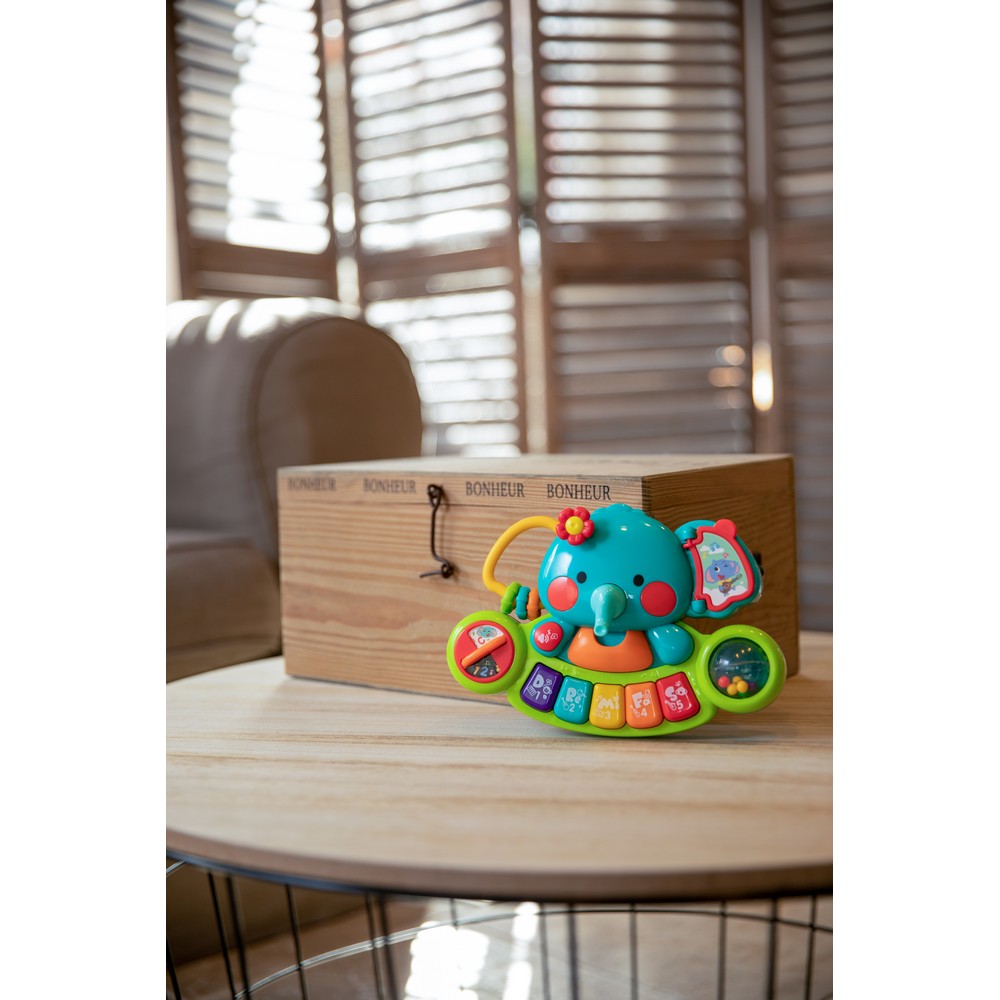 BoJungle Playtime E'Le'Phant pianoforte giocattolo luci musica 6m+