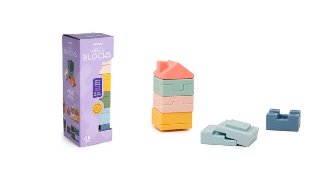 Miniland Soft Towering Blocks Morbidi 6 Mesi+