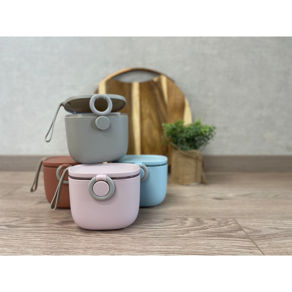 BoJungle Nomadic Powder Box Dosatore Latte Rosa Cucchiaio