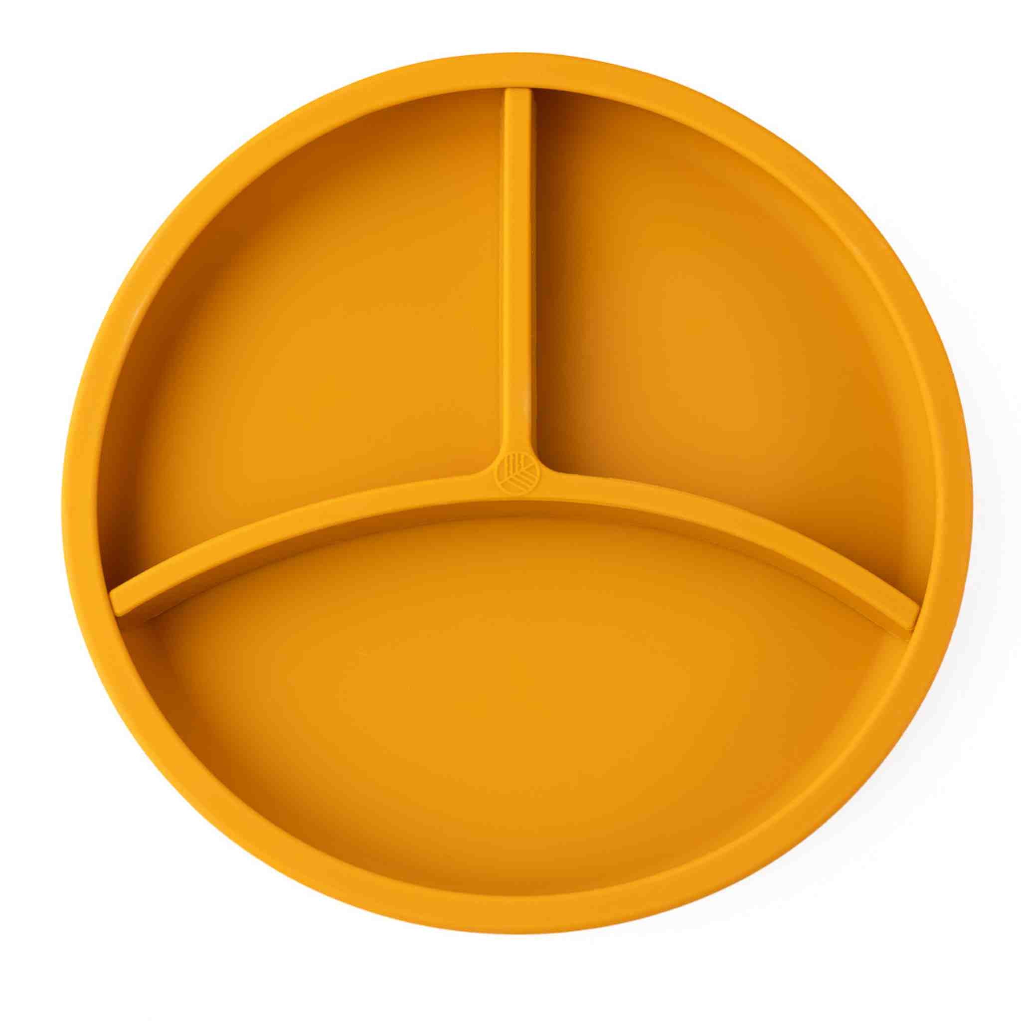 Eco Rascals Silicone Divider Plate piatto silicone senape