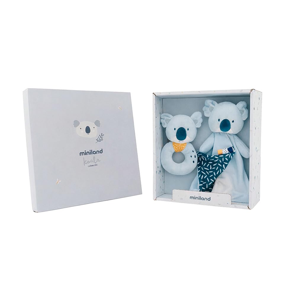 Miniland Riposo Set Regalo Neonato Koala Sonaglio + Peluche