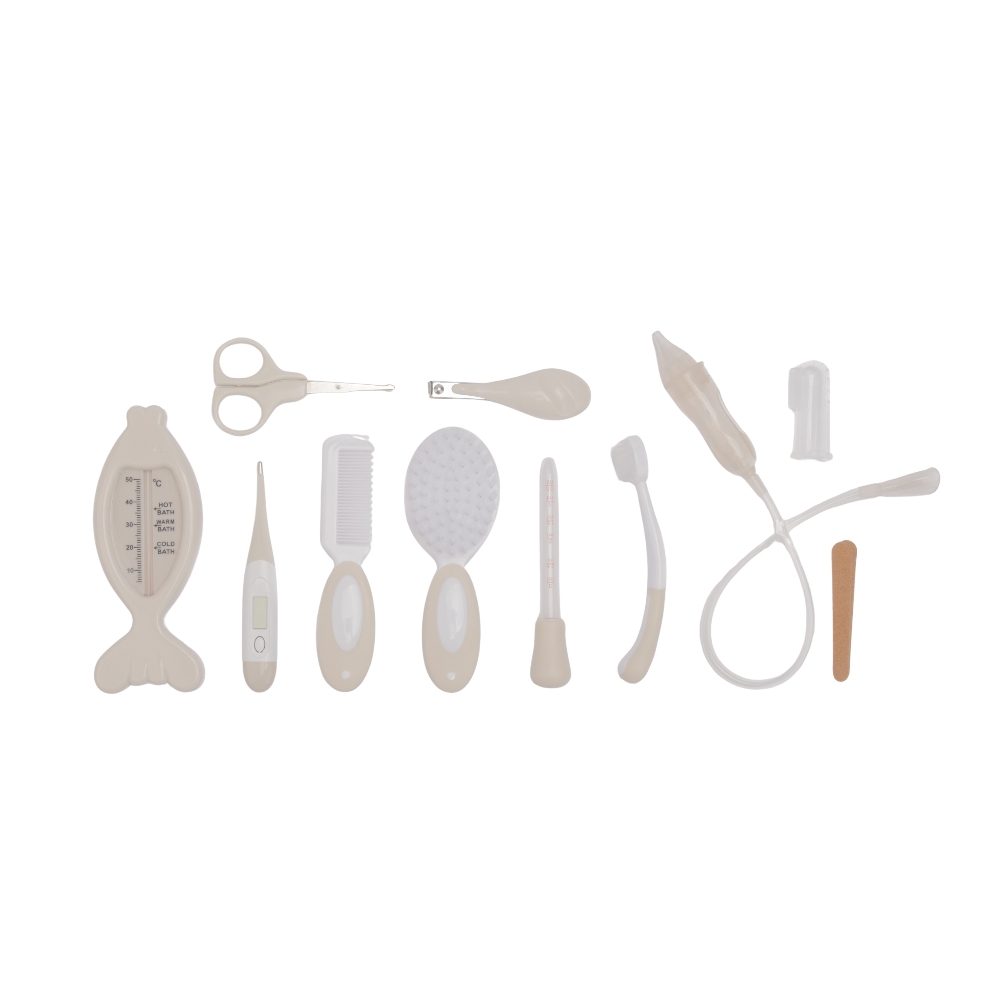 BoJungle Grooming Set Igiene Neonato Dune 15 Pezzi con Termometro
