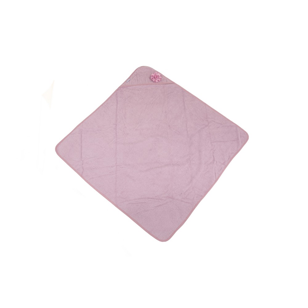BoJungle B-Bathcape Flower Pink Accappatoio Cotone Bio