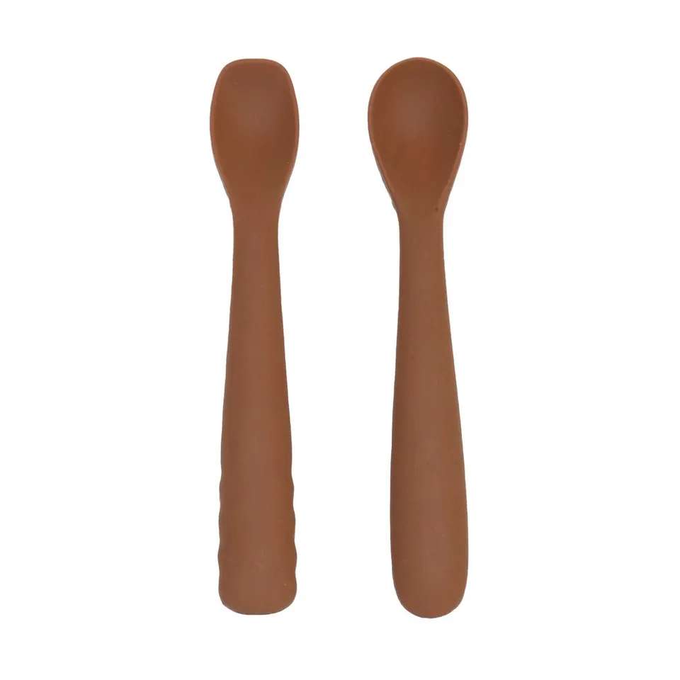 BoJungle B-Spoon Cucchiaini Svezzamento Terracotta 2 Pz Silicone