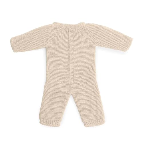 Miniland Bambole pigiama beige maglia bambola 38cm tessuto riciclato