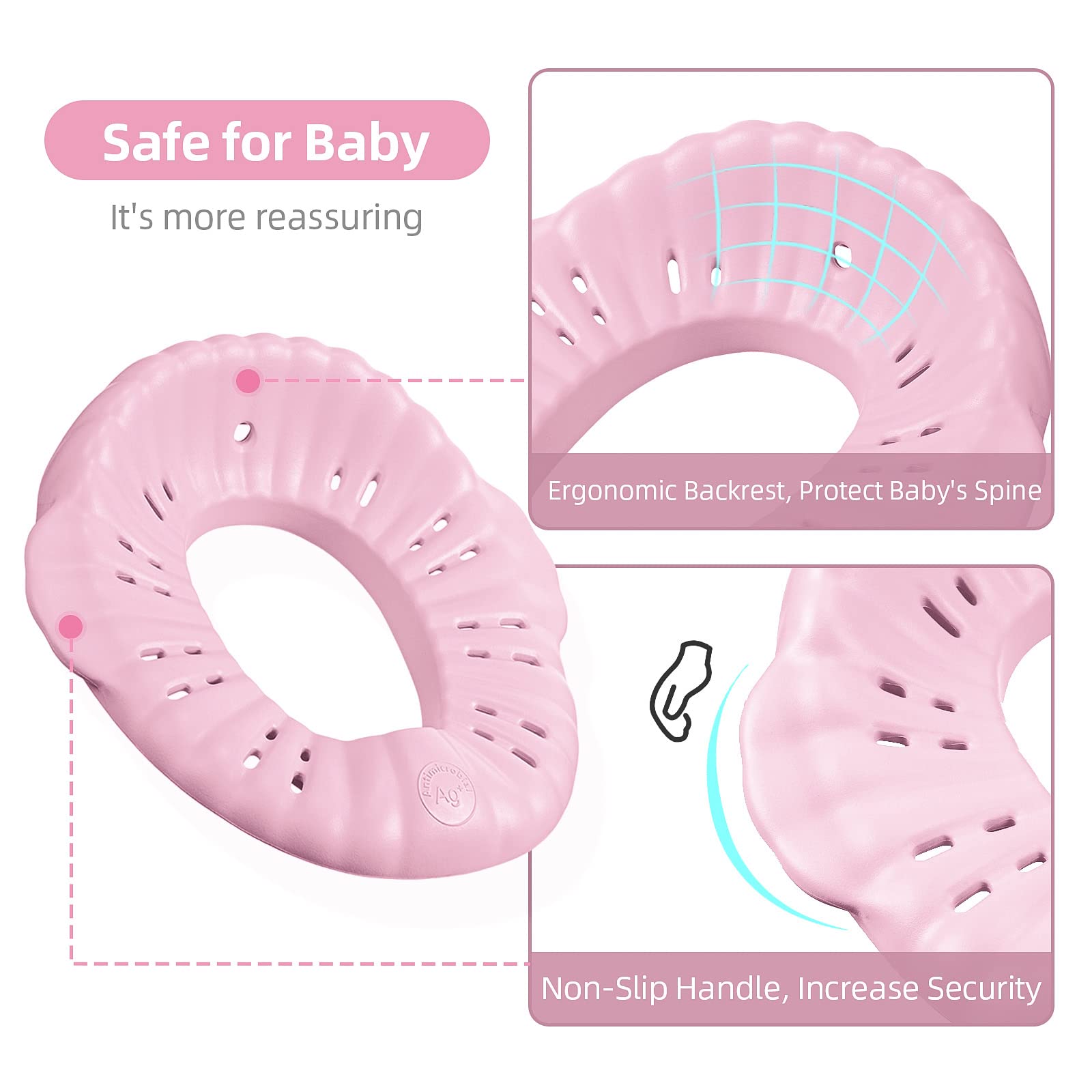 TYRY.HU riduttore WC bambini portatile rosa EVA