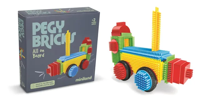 Miniland Pegy Bricks All On Board treno costruzioni 22 pezzi 2 anni