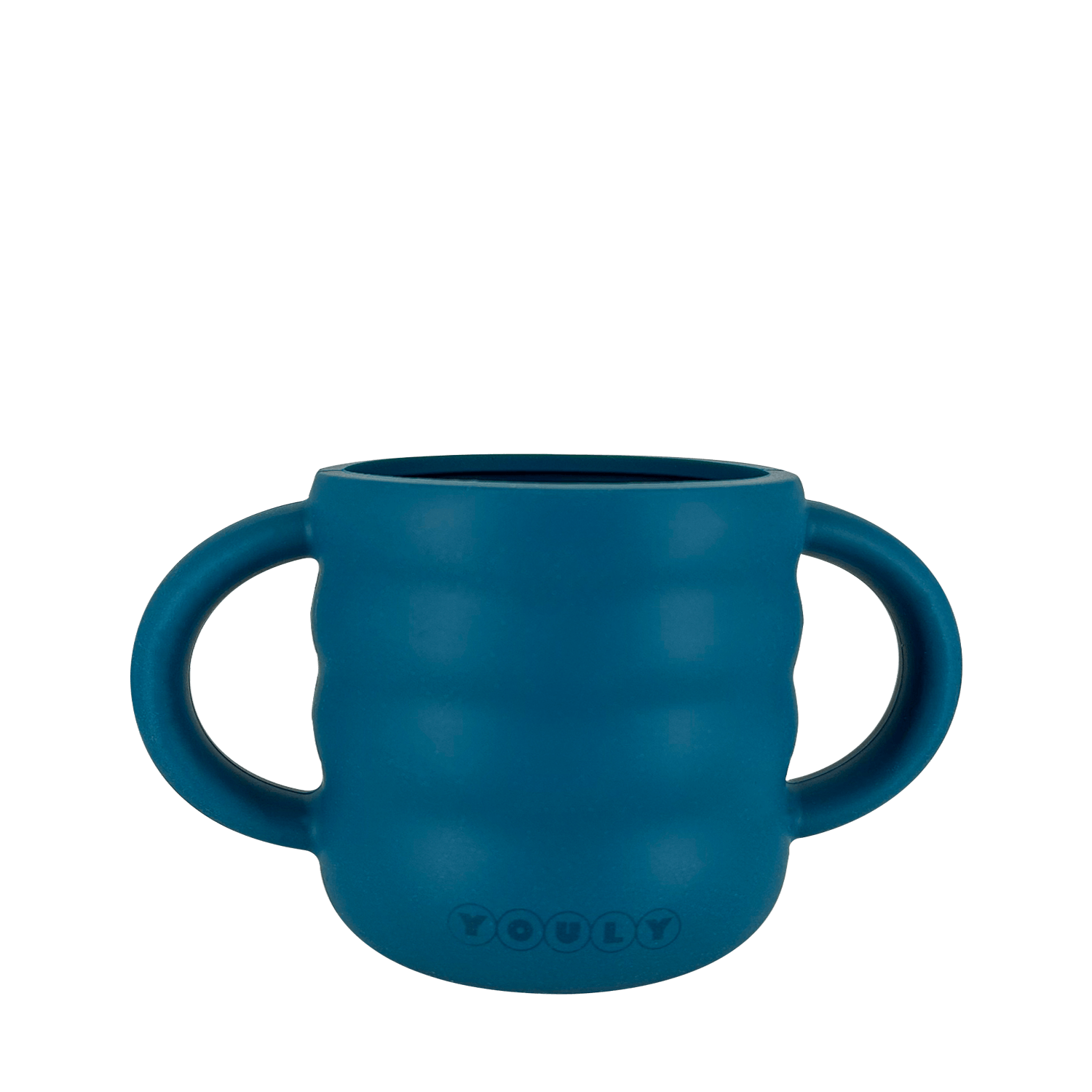 Youly Bubble Tazza con Cannuccia Blu Marino in Silicone
