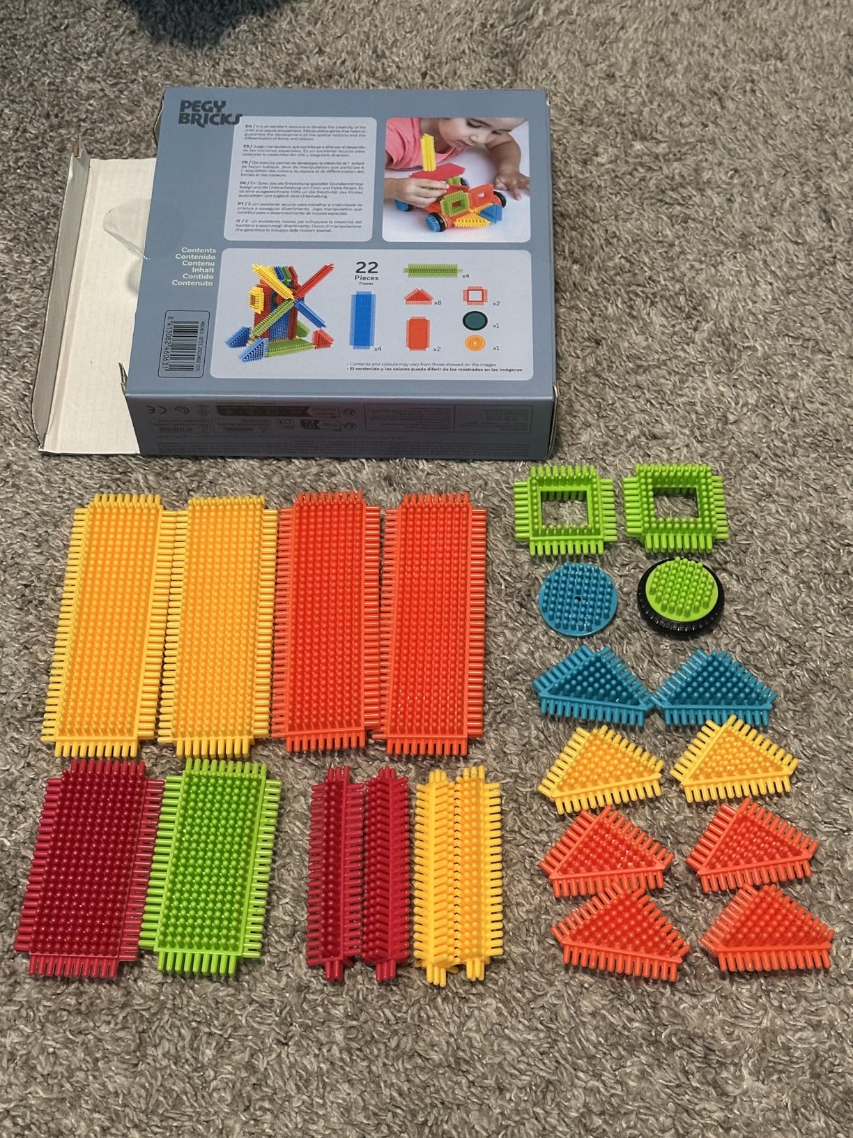 Miniland Pegy Bricks Windy Mill costruzioni mulino 22 pezzi