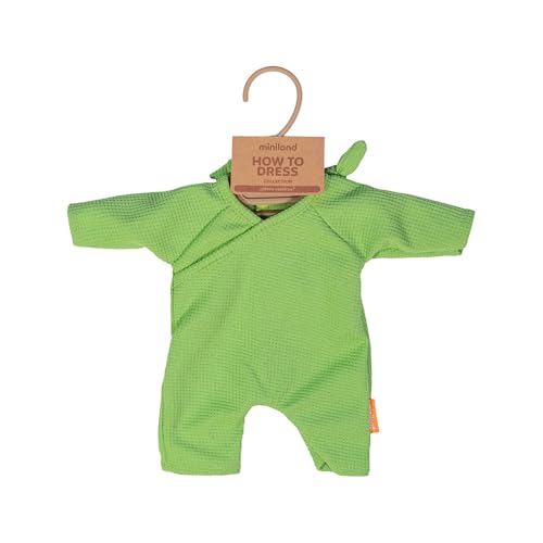 Miniland Vestiti Bambola 32 cm Pigiama Verde con Cappello