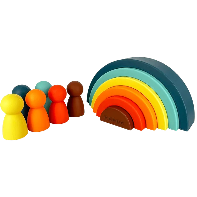 Youly Montessori Arcobaleno Multi gioco silicone senza BPA