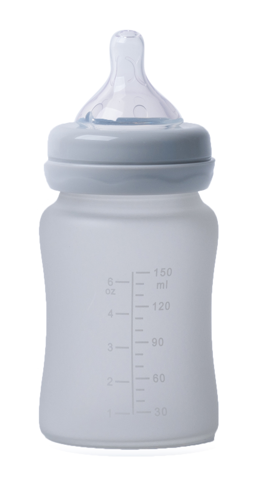 BoJungle B-Thermo biberon vetro 150 ml grigio termosensibile