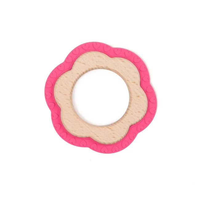 BoJungle Playtime B-Wood massaggiagengive fiore rosa