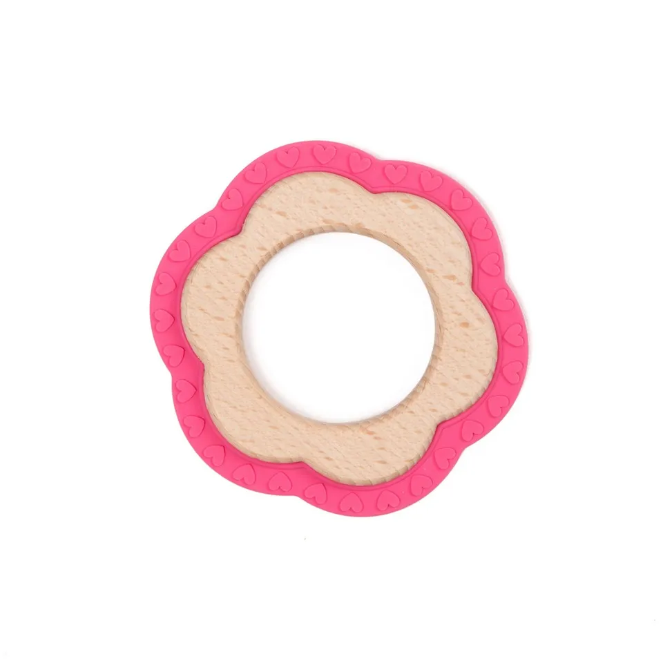 BoJungle Playtime B-Wood massaggiagengive fiore rosa