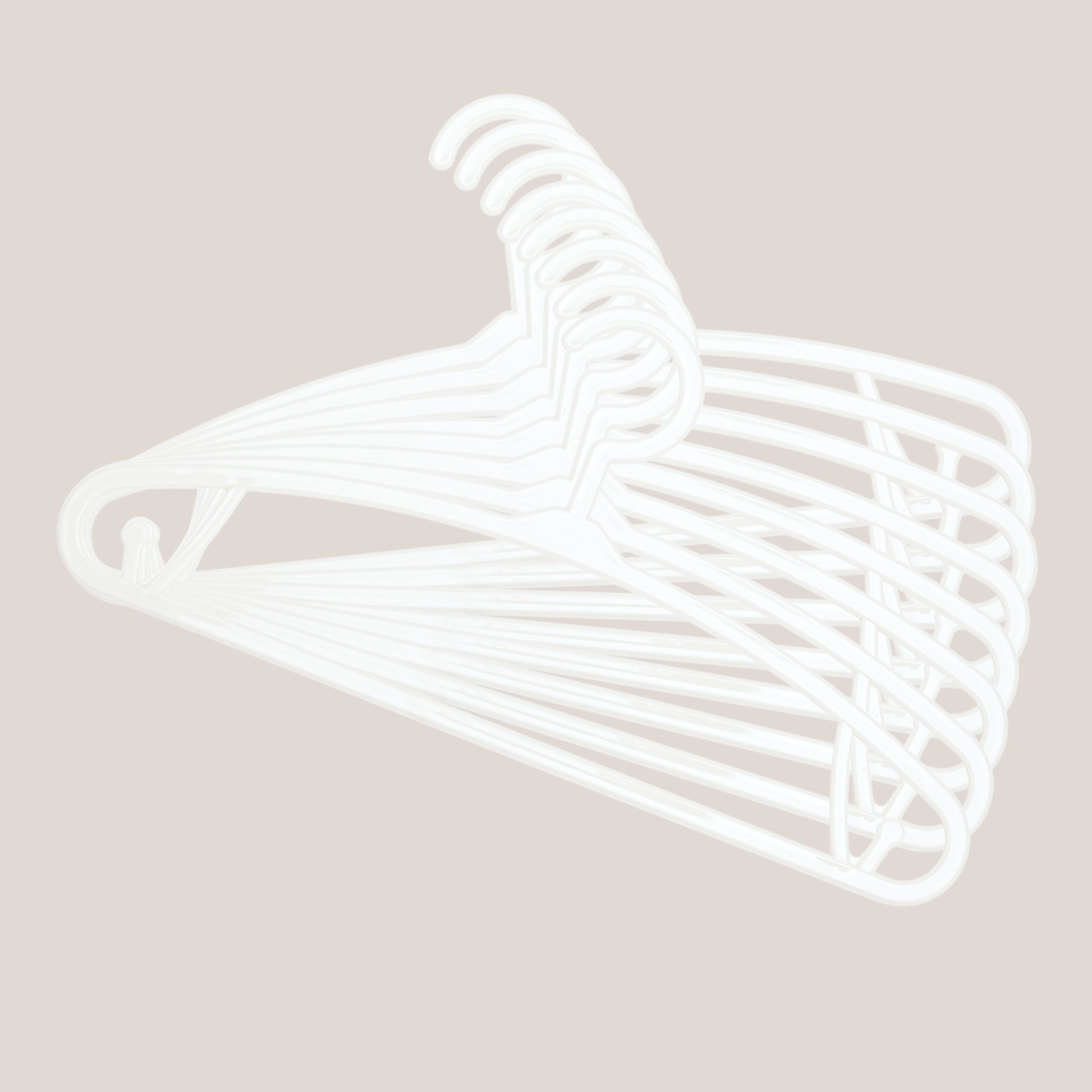 BoJungle Cloth Hangers grucce bianche 8 pezzi bimbo