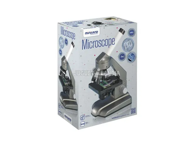 Miniland University microscopio bambini con custodia 10 cm scienze