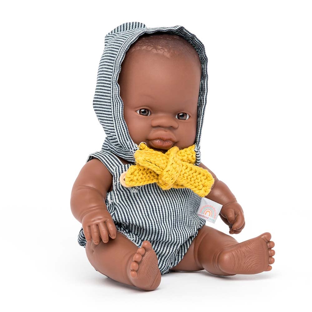Miniland Bambola Maschio Africano 21 cm Vinile Profumata