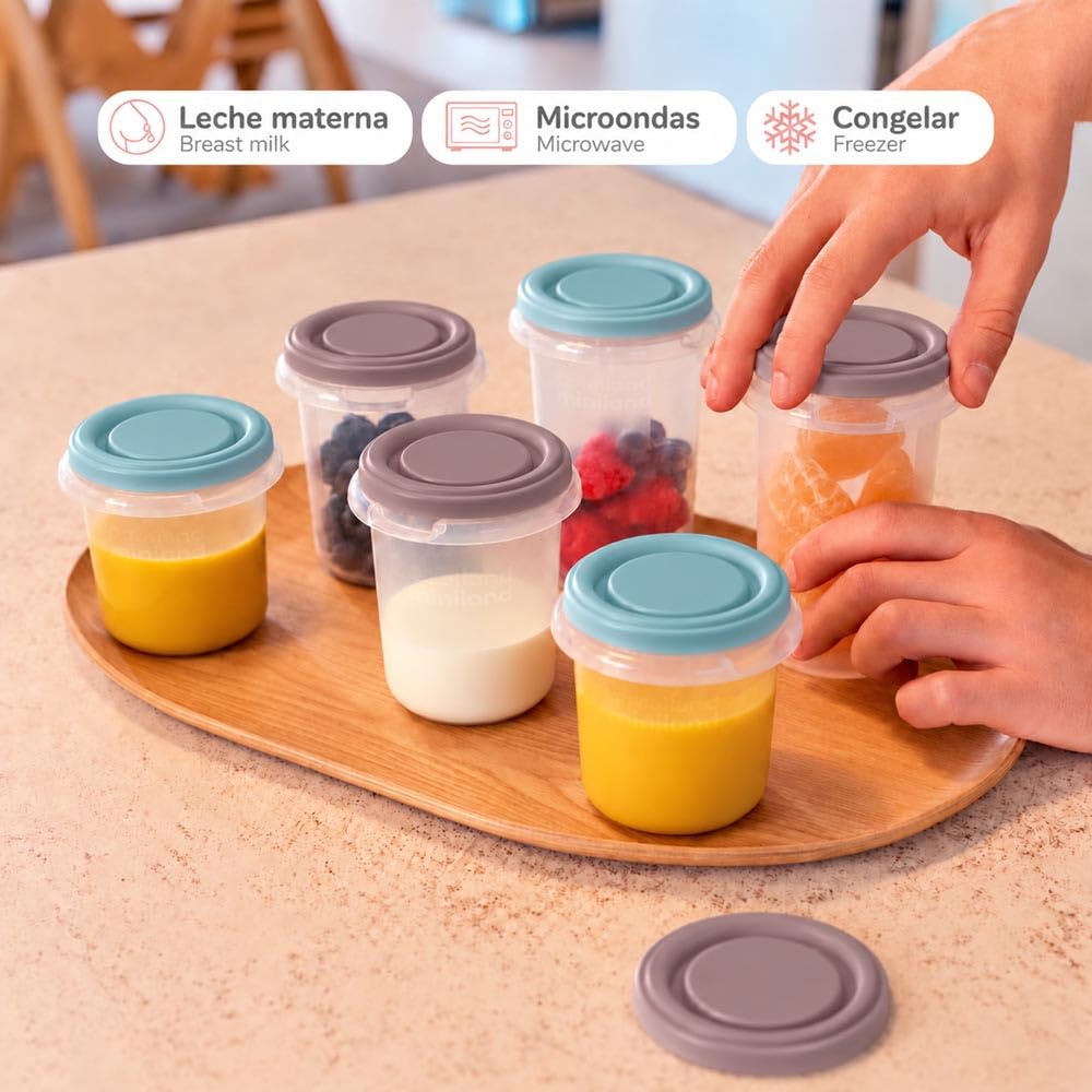 Miniland Alimentazione Hermisized Terra contenitori pappa 6 pezzi