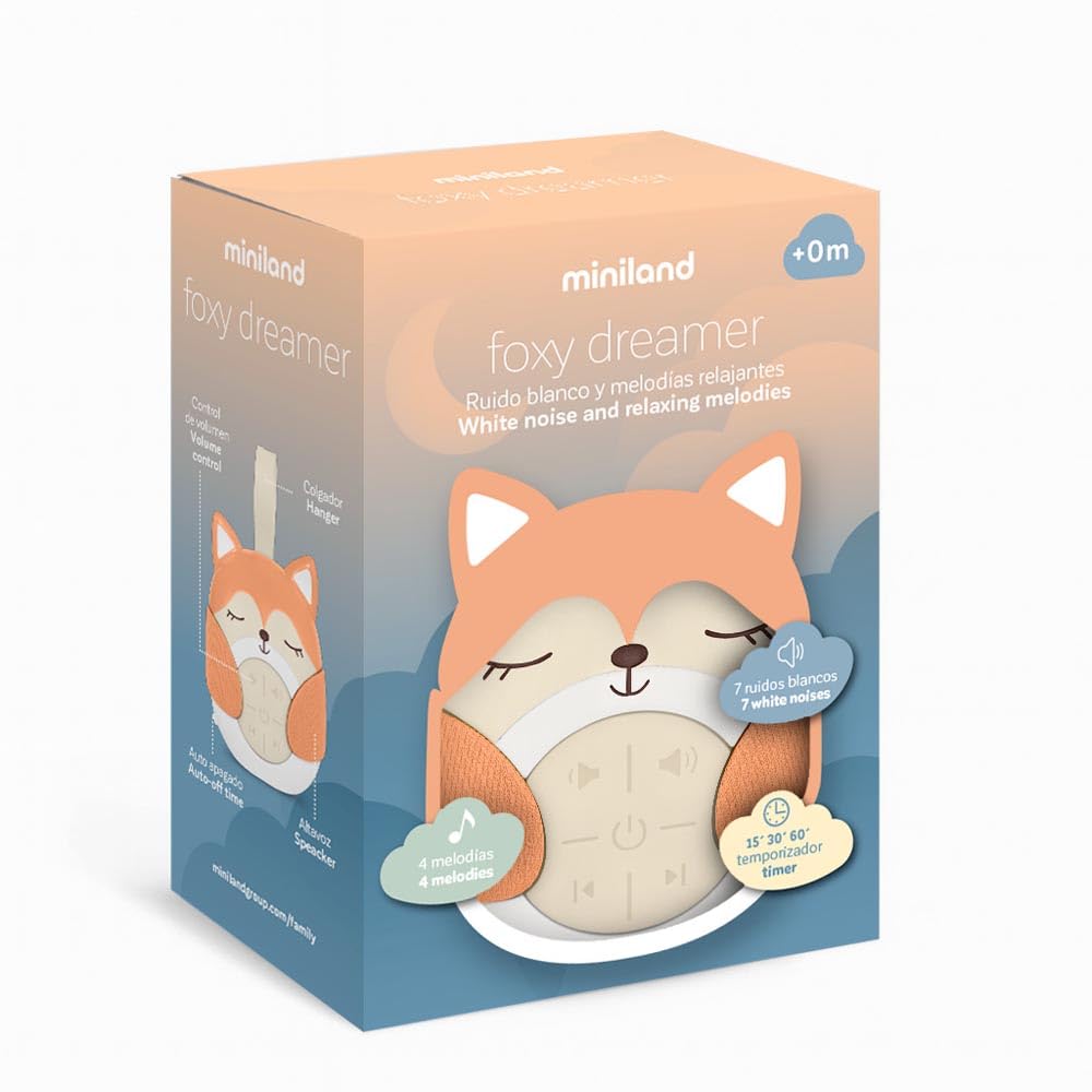 Miniland Riposo Foxy Dreamer rumore bianco bebè con timer