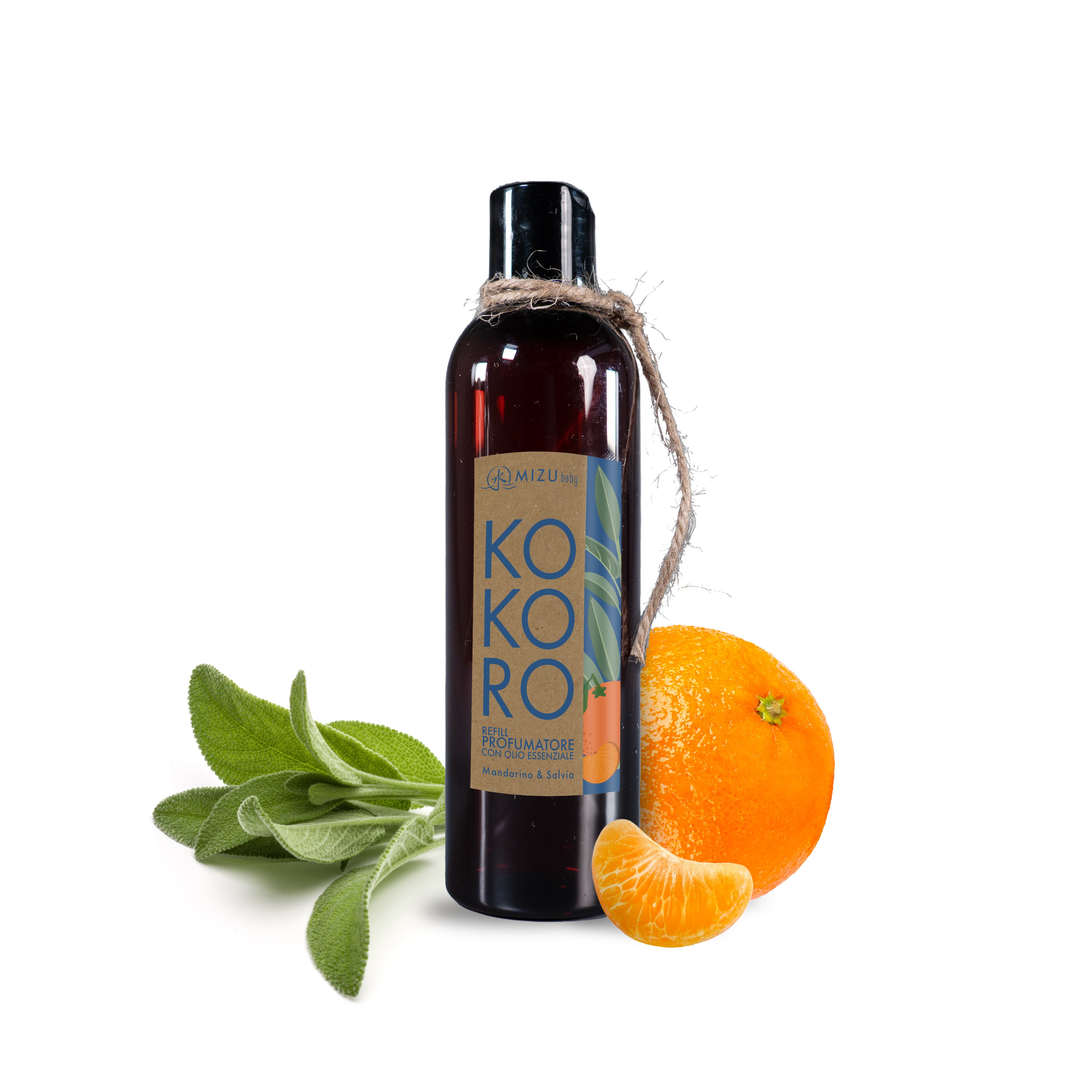 Mizu Baby Kokoro Refill diffusore bastoncini 250 ml Acqua di Mare