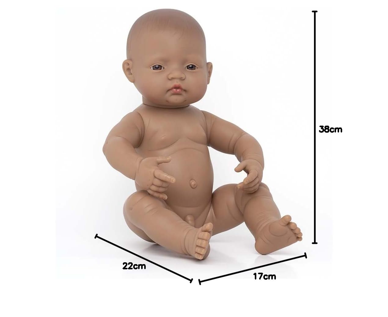 Miniland Bambole Bambola ispanica ragazzo 40 cm vinile