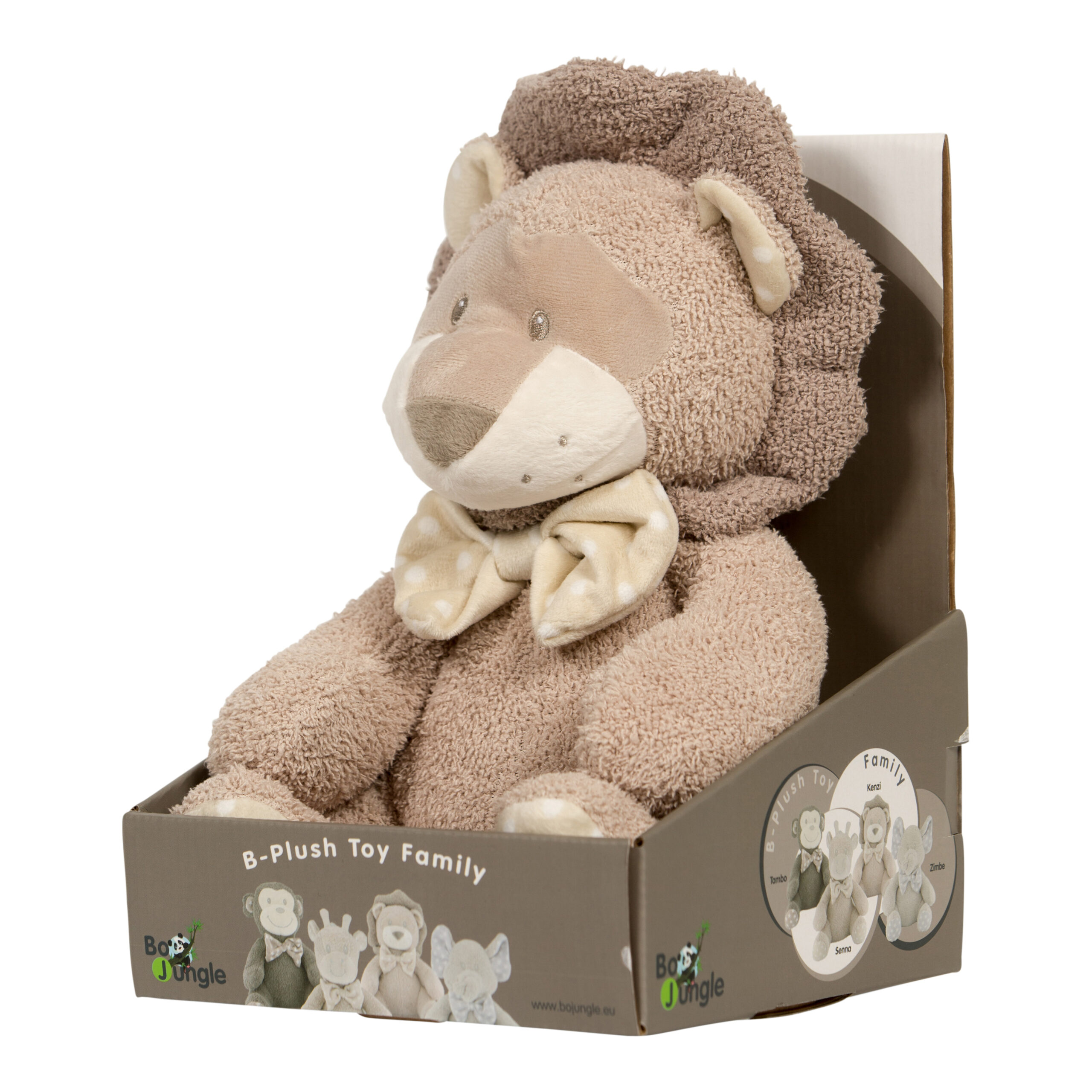 BoJungle Kenzi peluche leone 30 cm in spugna morbida
