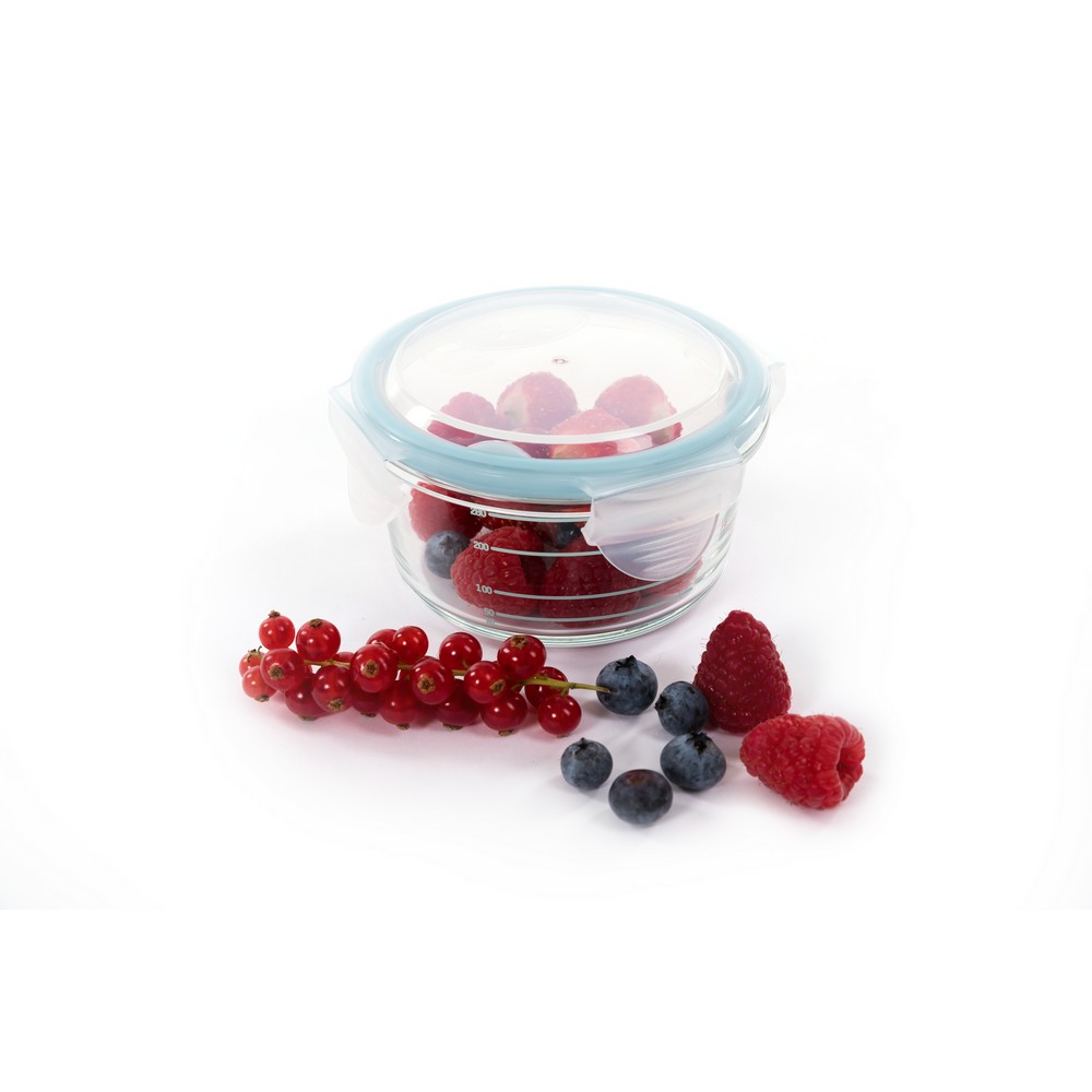 BoJungle B-Bowls ciotole vetro 3 pz 360 ml bianco-grigio-blu