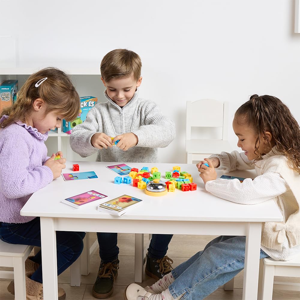 Miniland Topo Top Clickies gioco tavolo policubi 6+ anni