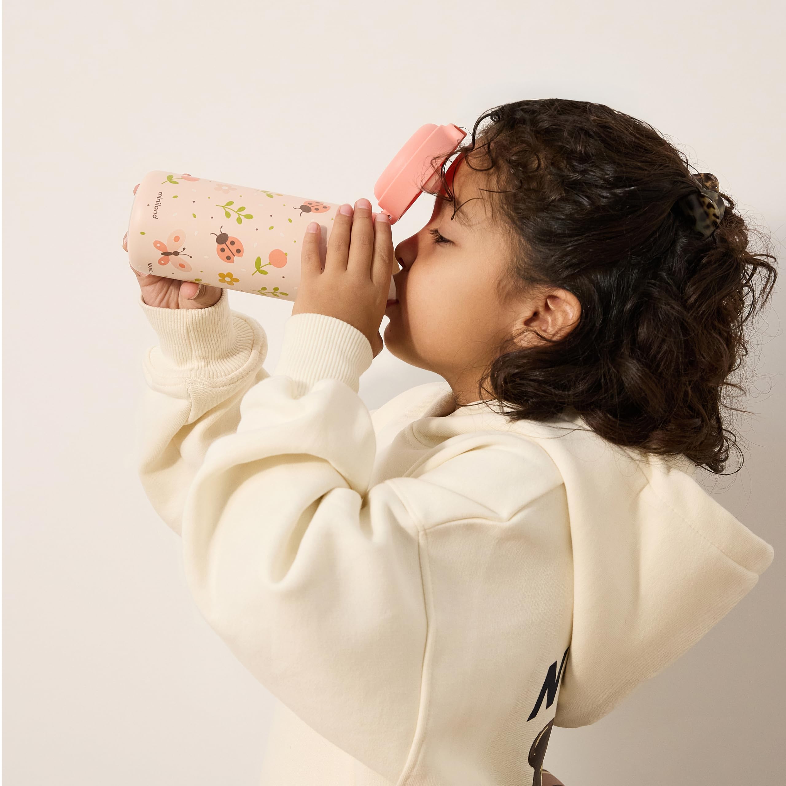 Miniland Steel Junior Borraccia Acciaio Pink 320 ml