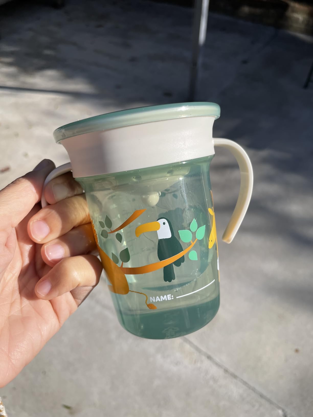 Miniland Alimentazione Tazza 360 Jurassic 270 ml con Manici