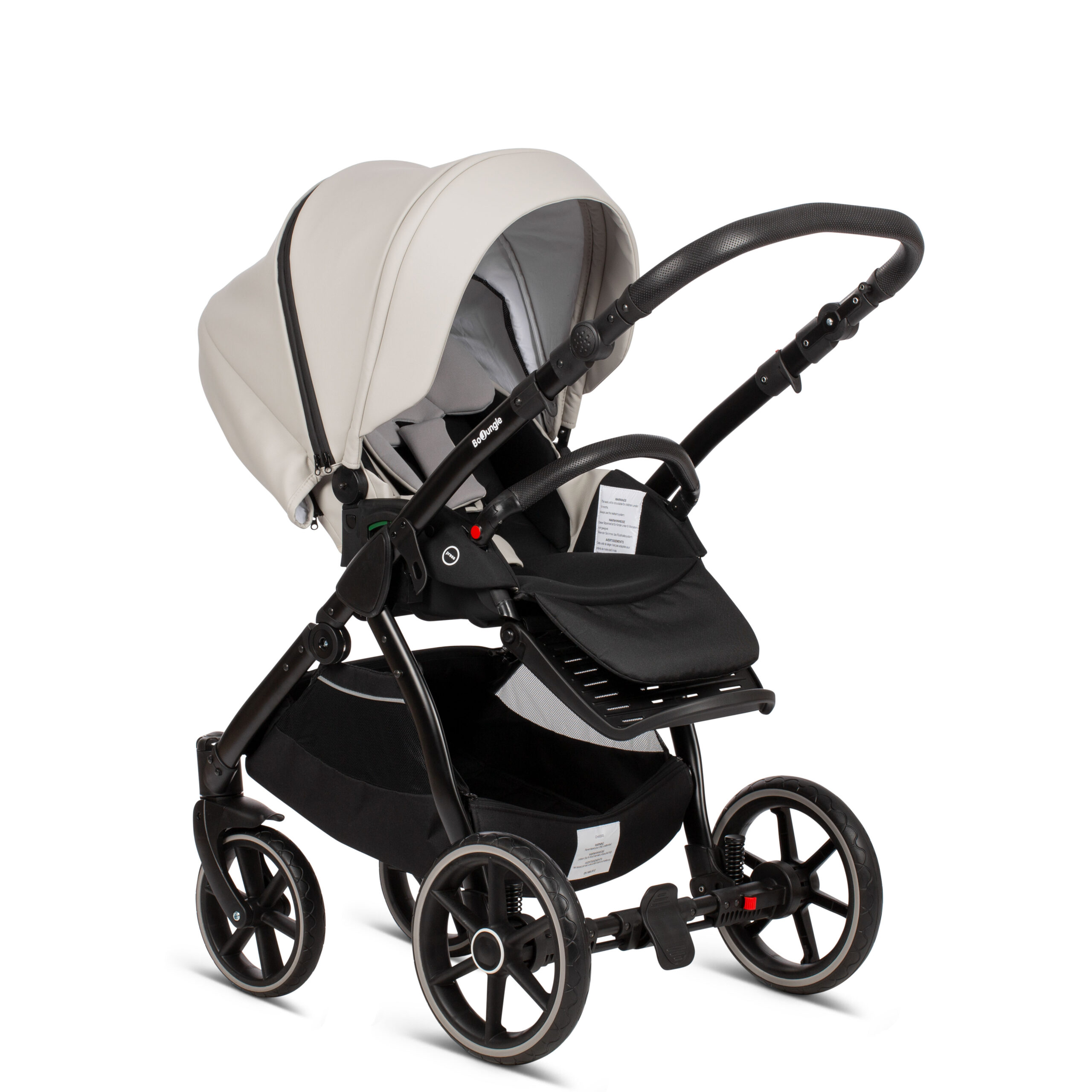 BoJungle Outdoor B-Suvvy Cloud Grey passeggino trio pelle